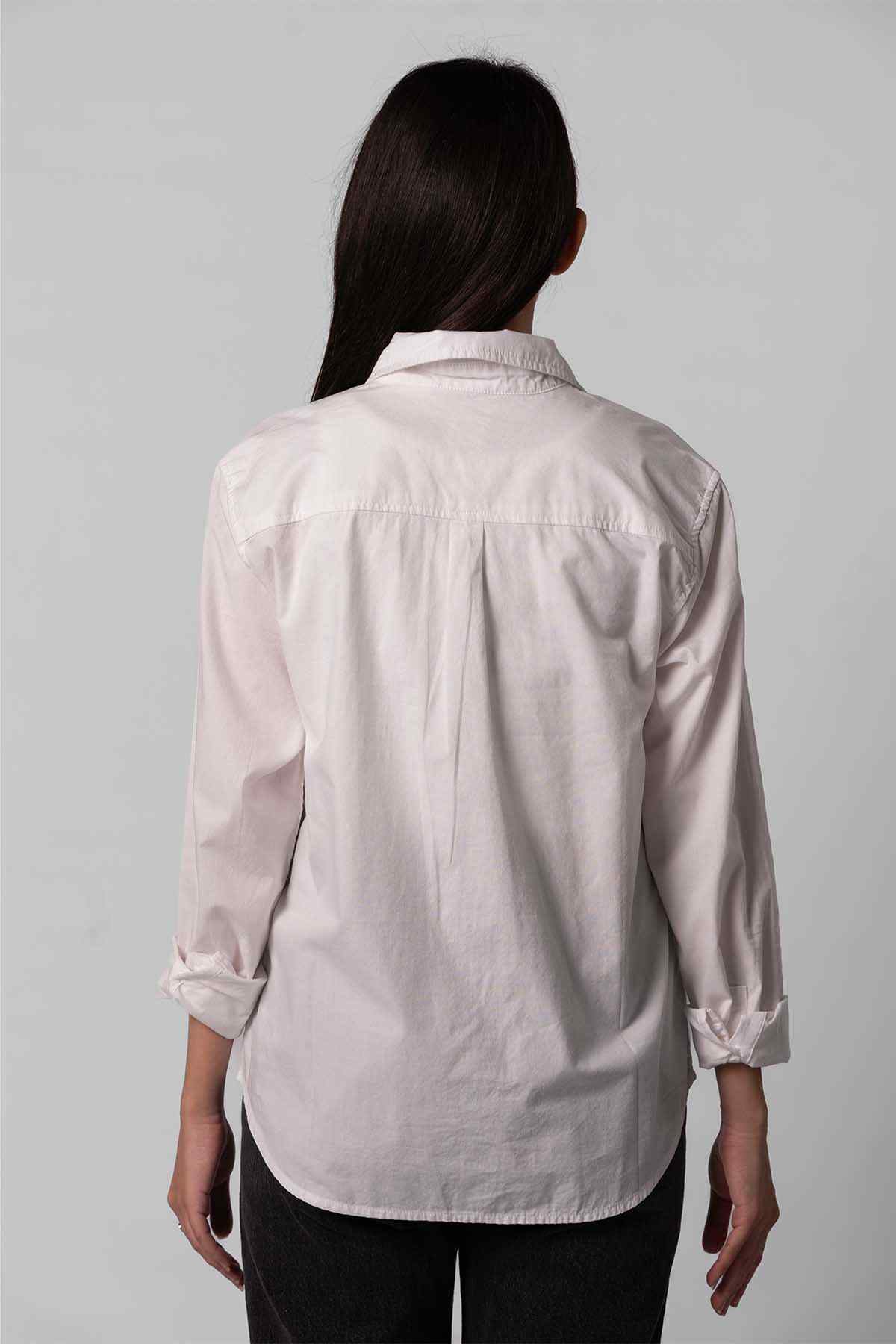 Levi's button-up shirt with folded back yoke and button placket