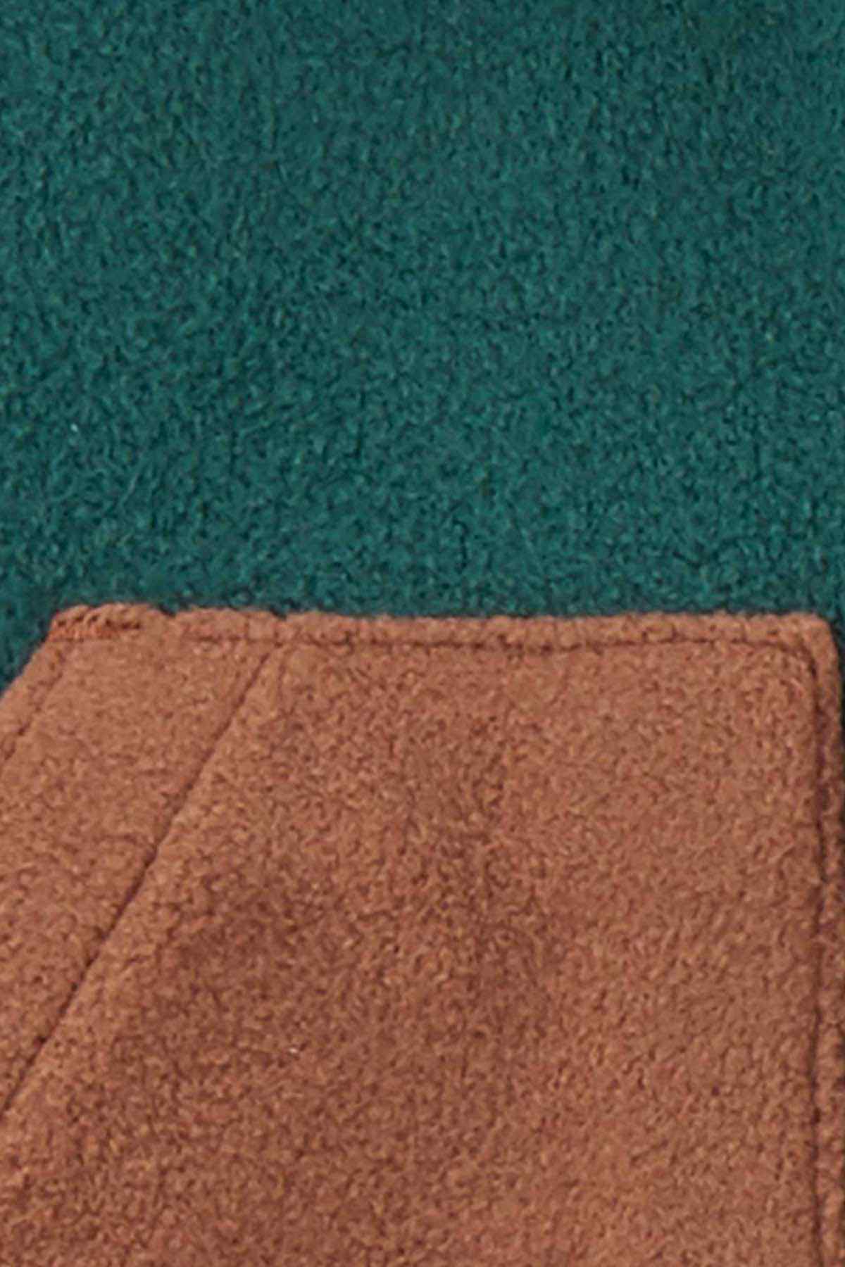 Carter's brown pocket detail on textured zip vest