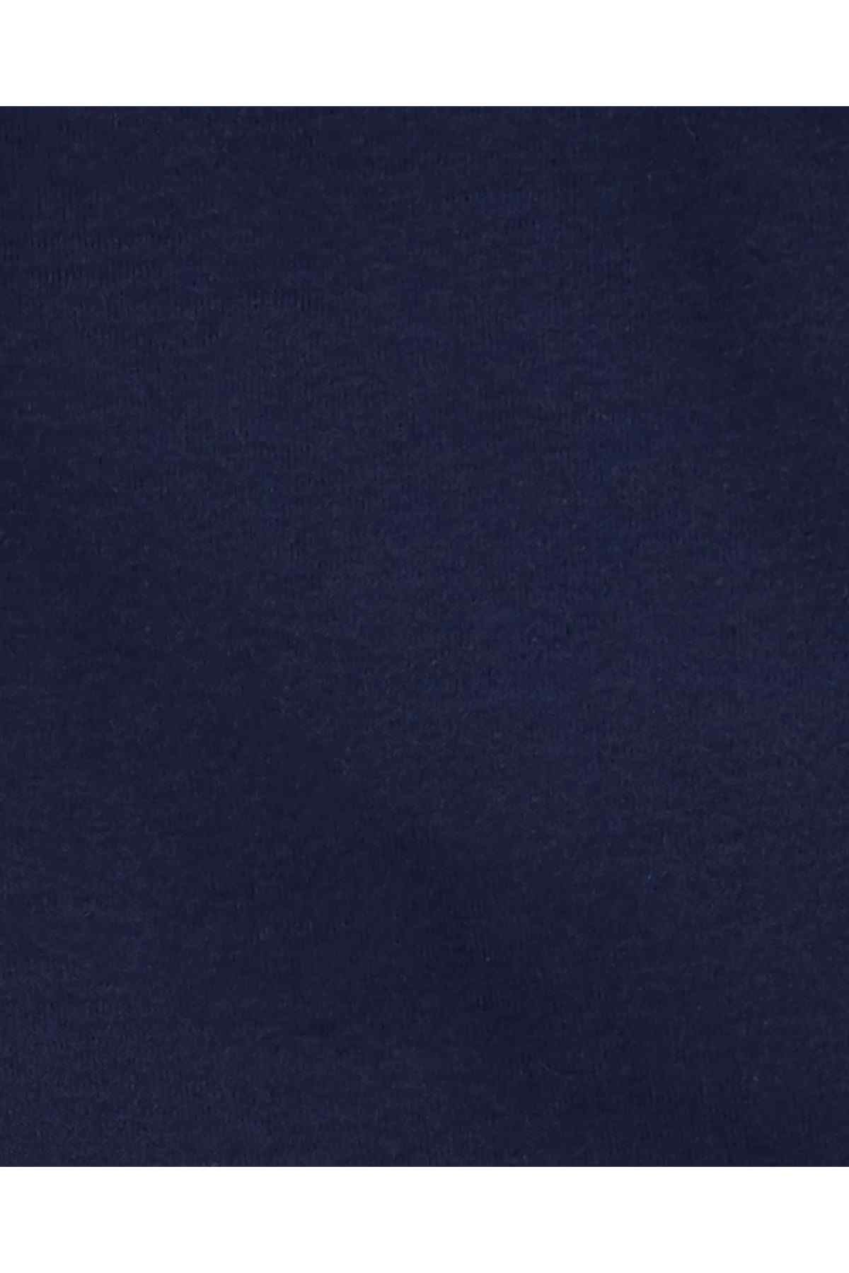 Navy heather knit bodysuit fabric texture