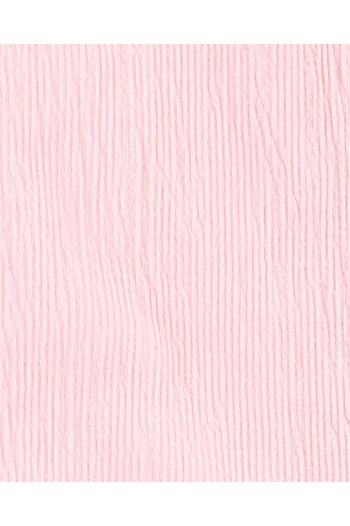 Pink vertical stripe fabric texture swatch