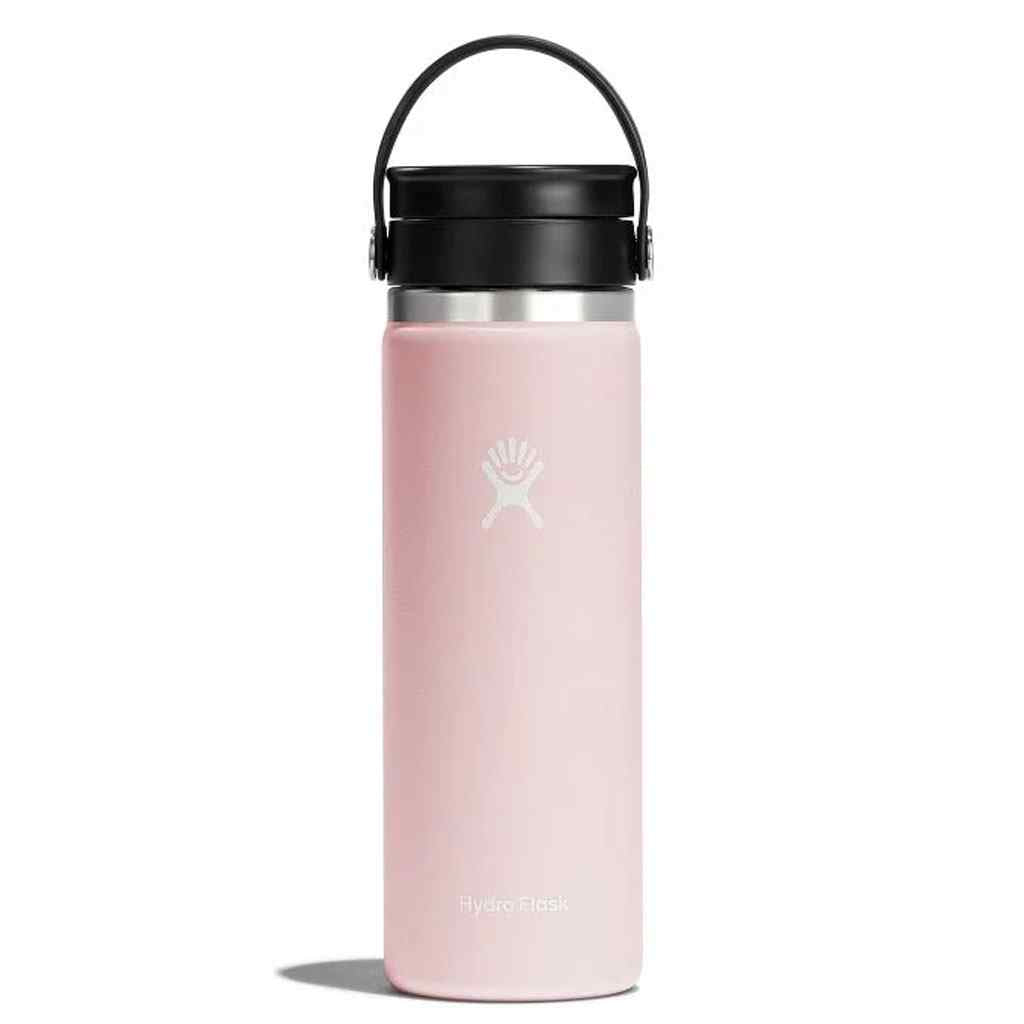 Hydro Flask water bottle with carry handle, pink Trillium, black lid