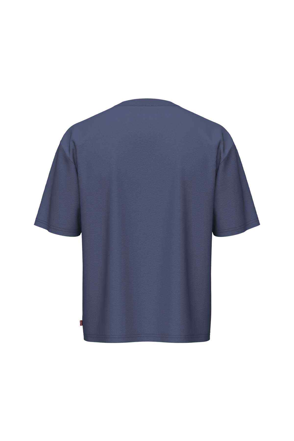 Levi's blue crew-neck T-shirt back view