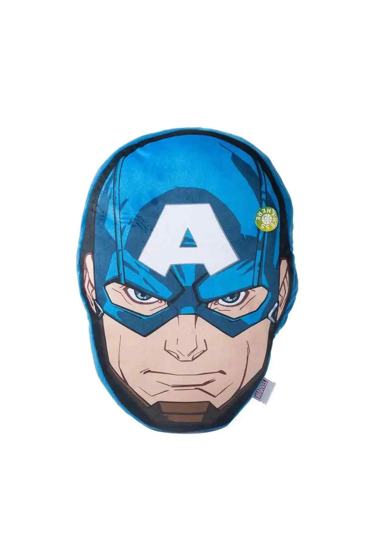 Disney blue character face mask with white A emblem
