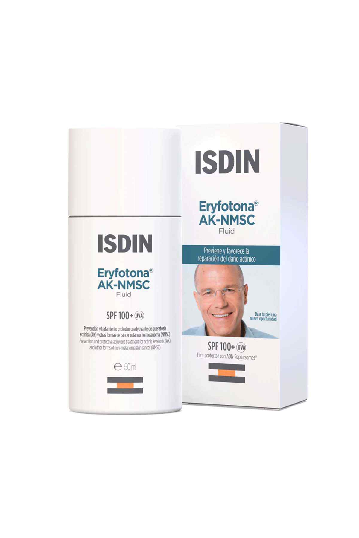 ISDIN Eryfotona AK-NMSC SPF 100+ sunscreen cream and box