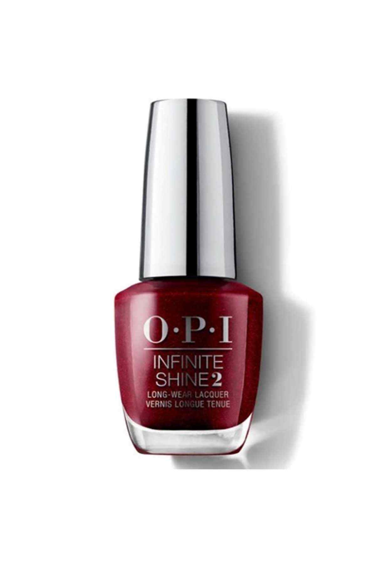 OPI Infinite Shine 2 dark burgundy nail polish bottle