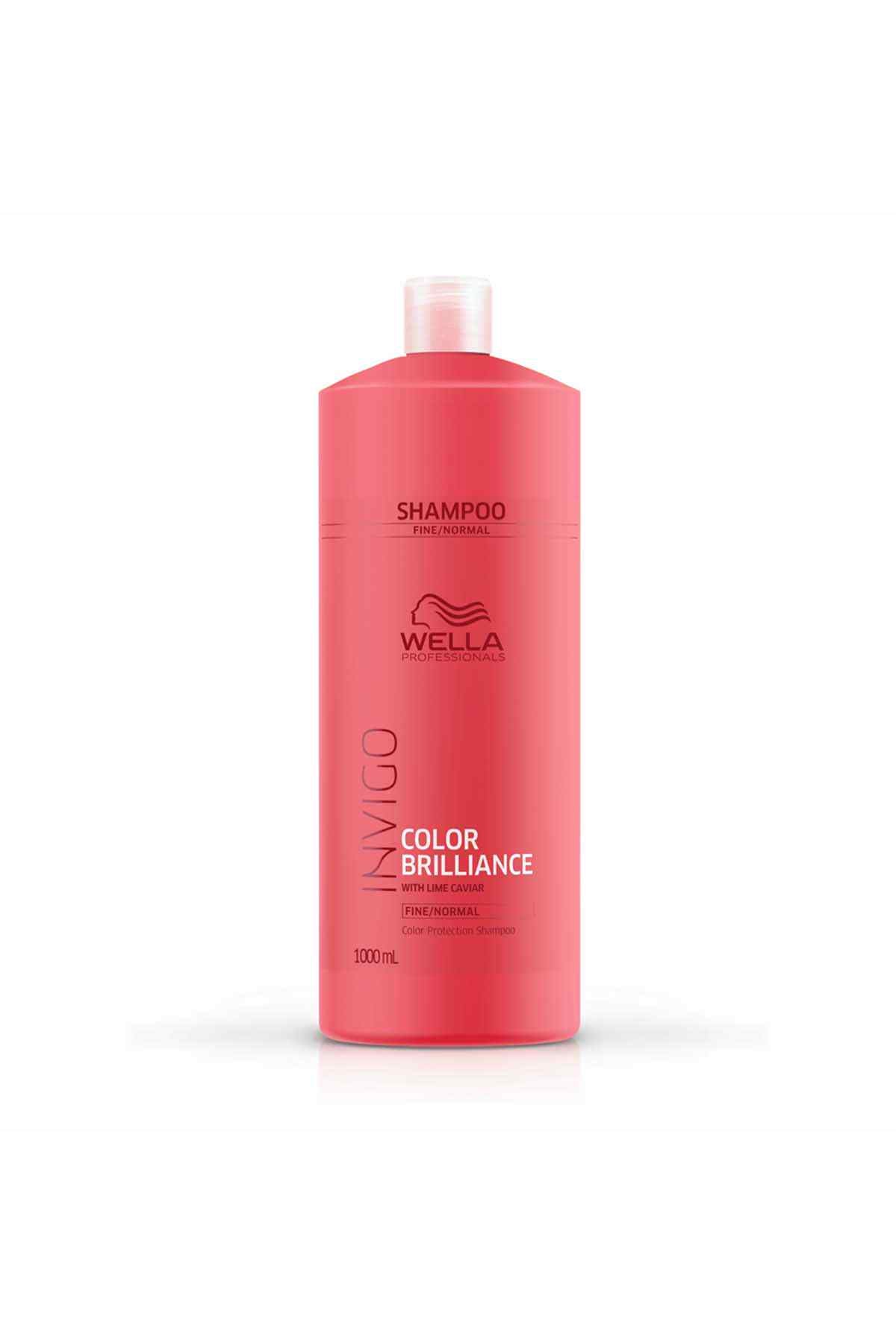 Wella Color Brilliance shampoo bottle, pink