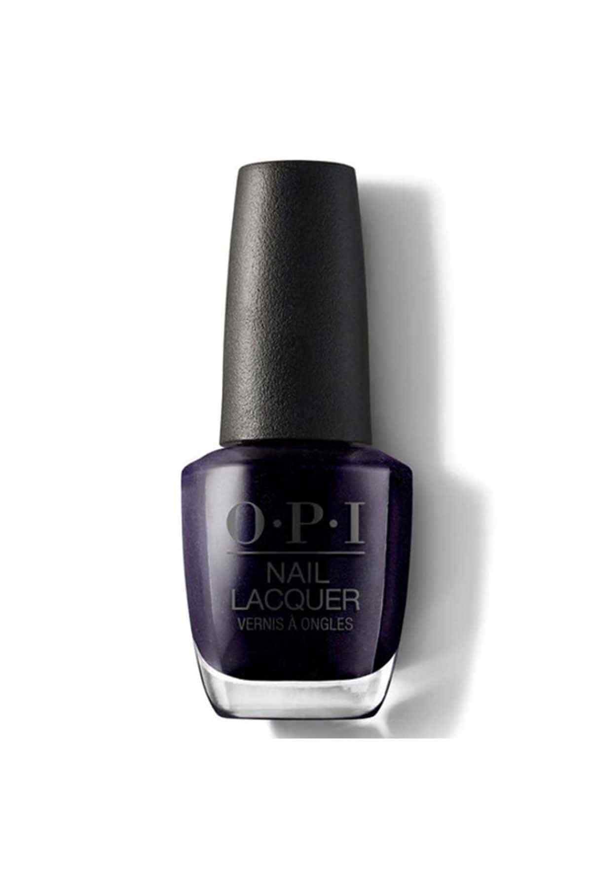 OPI Nail Lacquer bottle in deep purple nail polish.