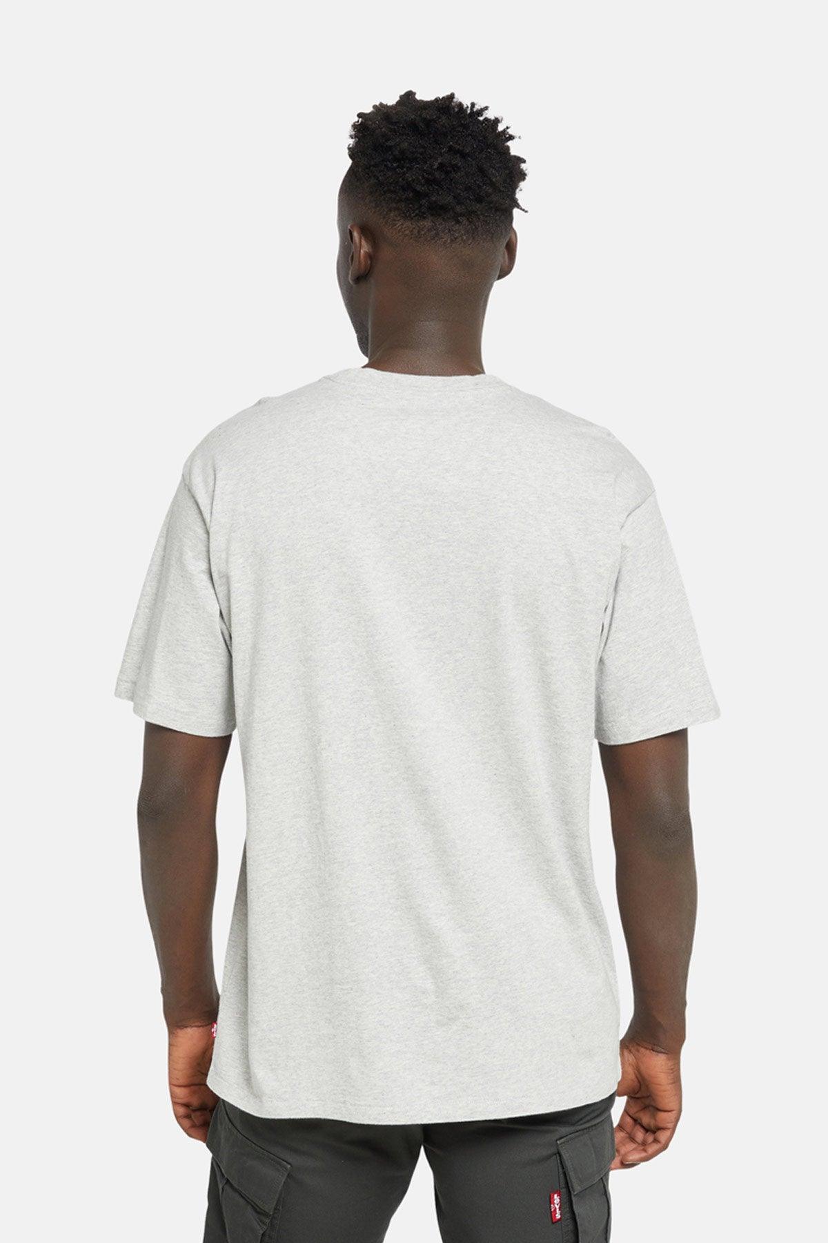 Men's Levi's graphic T-shirt, heathered white with no front graphic, back view