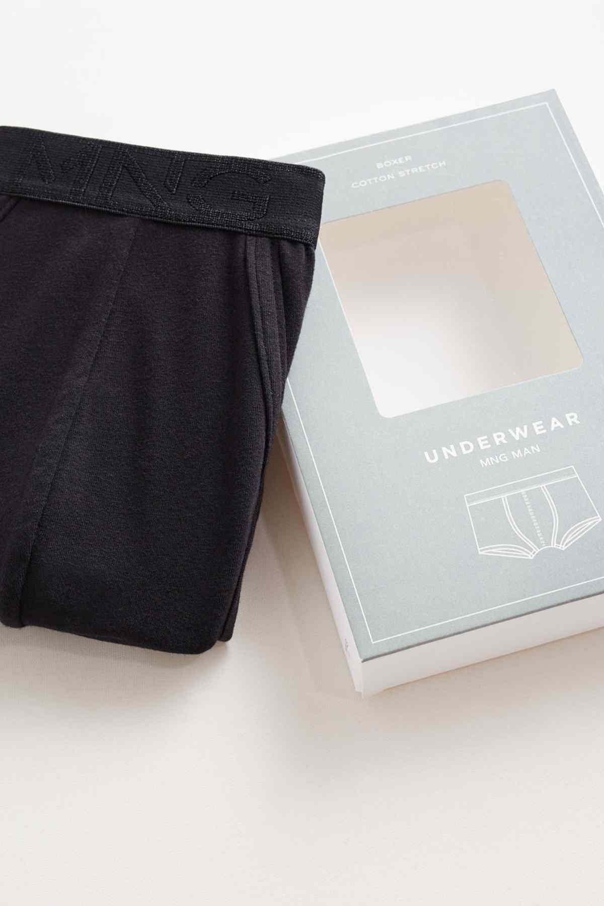 Black hipster briefs close-up with elastic waistband