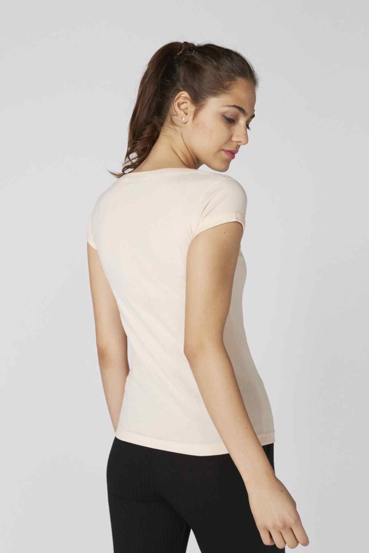 Off-white Splash T-shirt back view, short sleeves and round neck