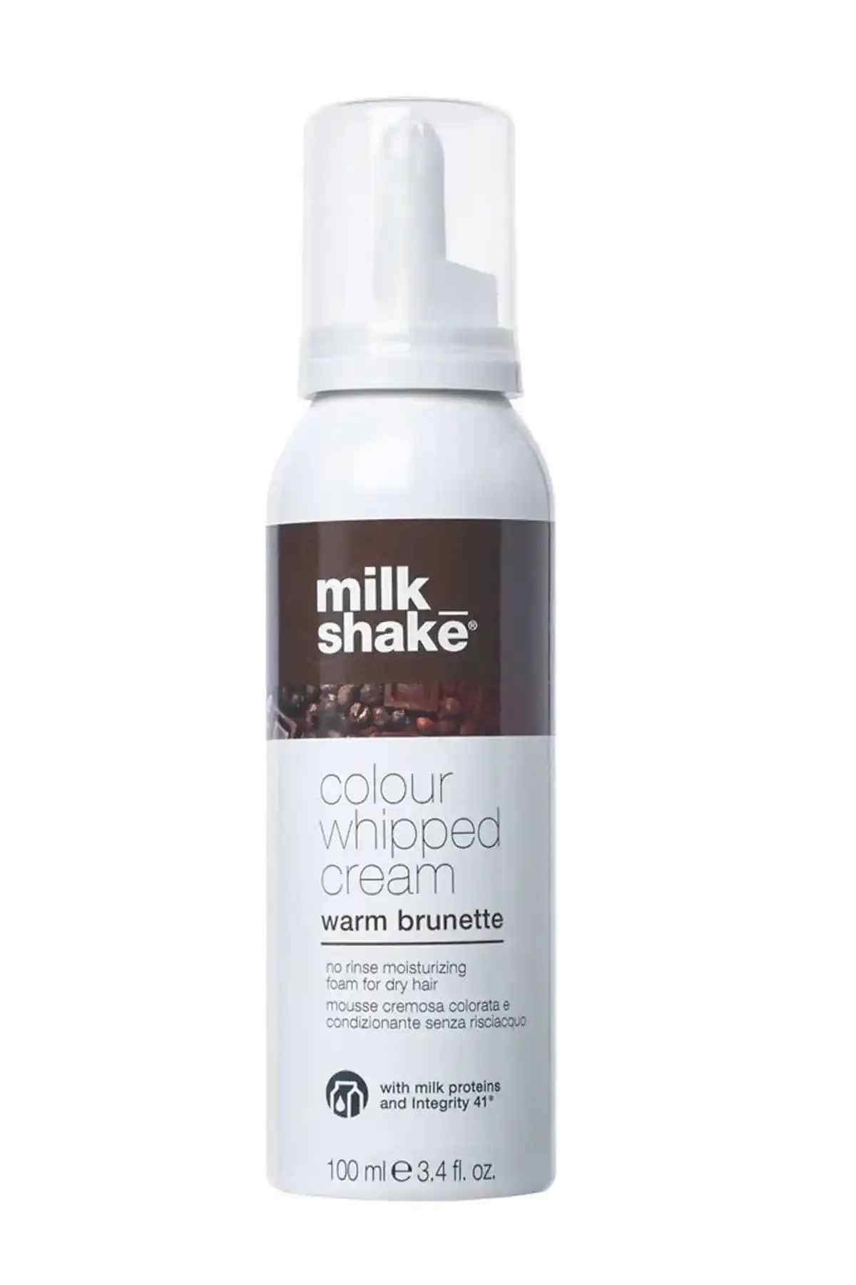 MILK SHAKE colour whipped cream, warm brunette, 100 ml squeeze bottle