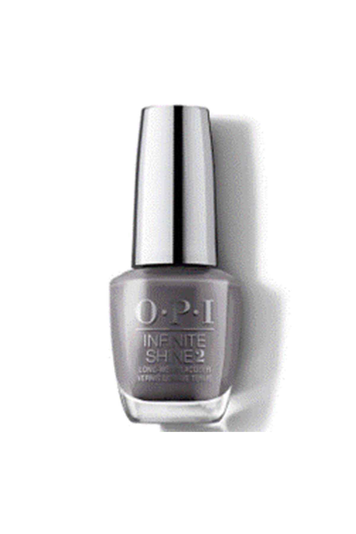 OPI Infinite Shine nail polish bottle, charcoal gray
