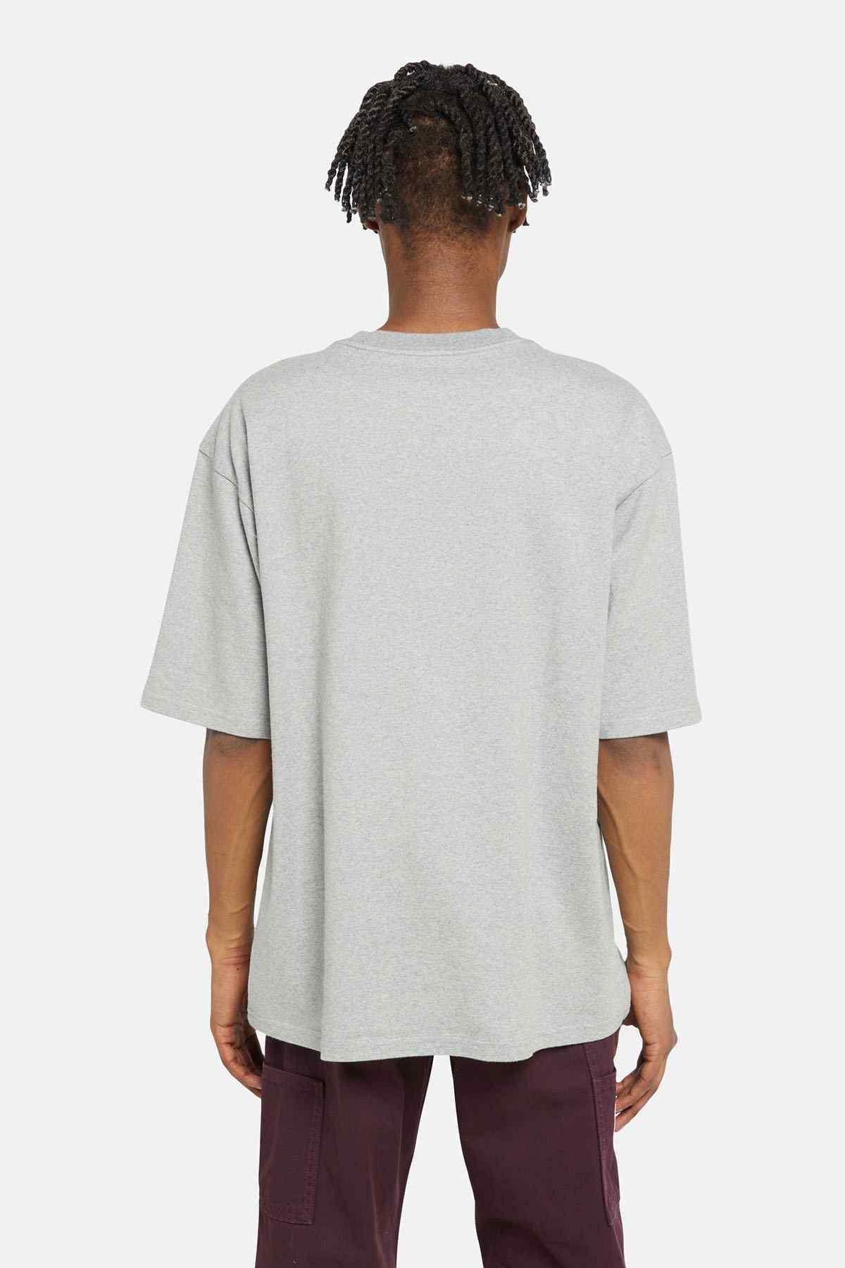 Levi's grey short-sleeve T-shirt, back view