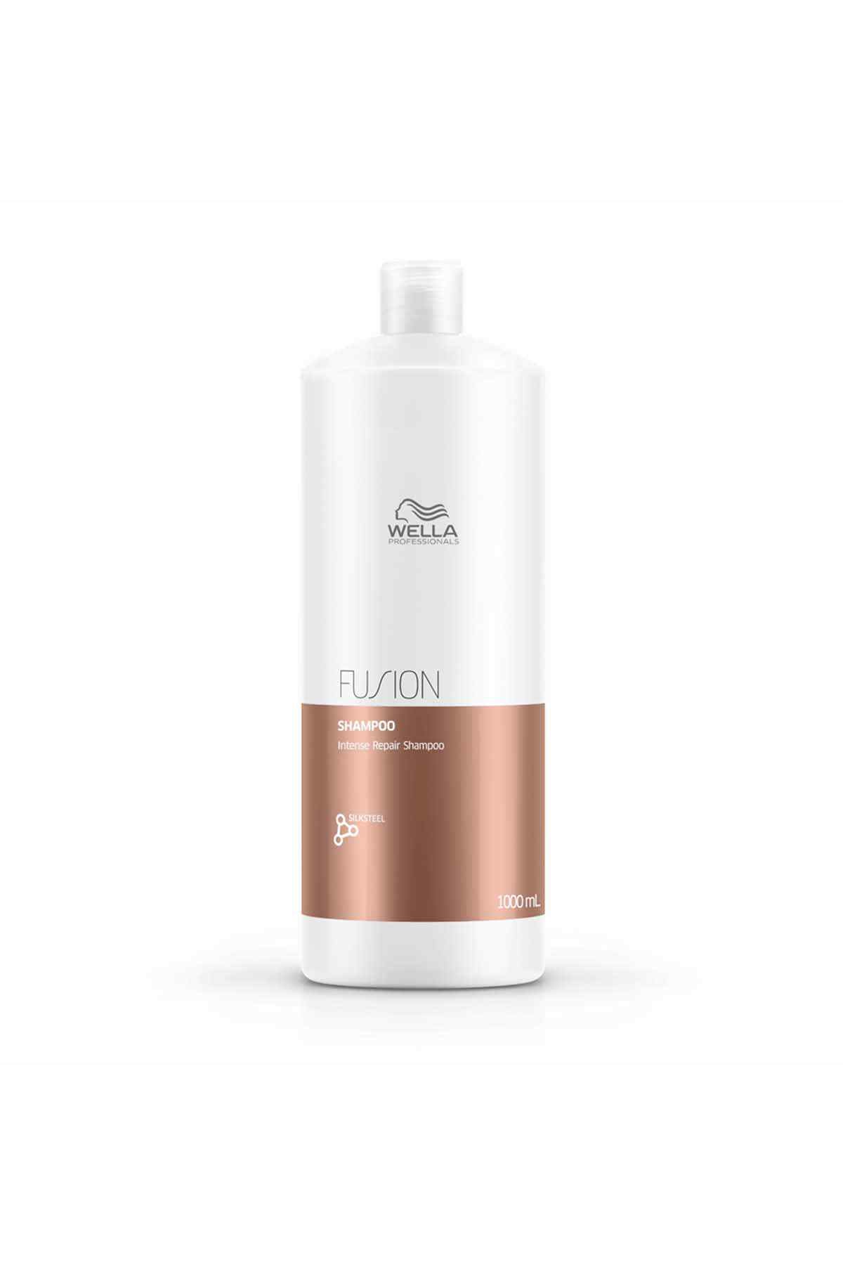 Wella Fusion shampoo bottle with white cap, 100 ml size