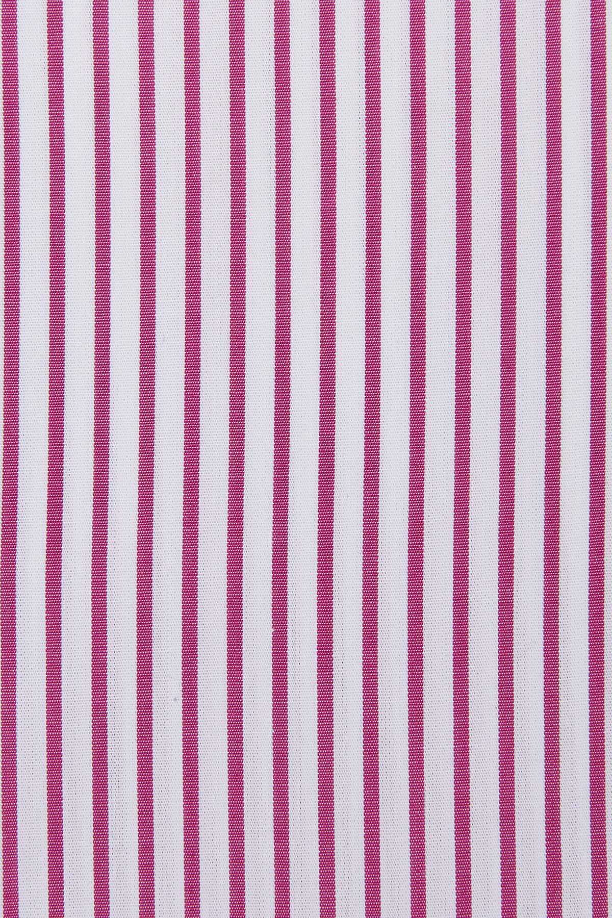 Purple and white vertical striped fabric texture