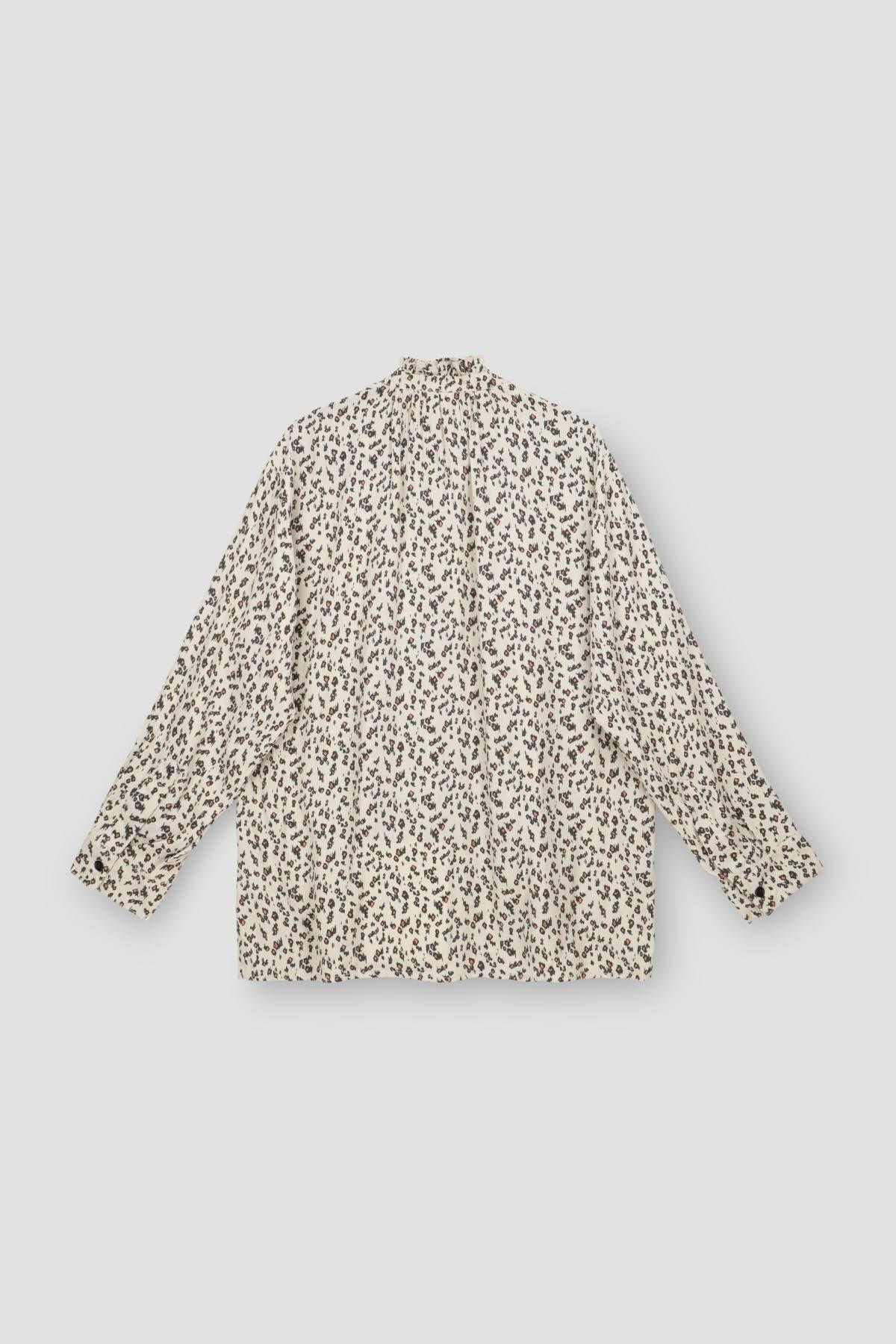 Leopard Print Button Down Shirt