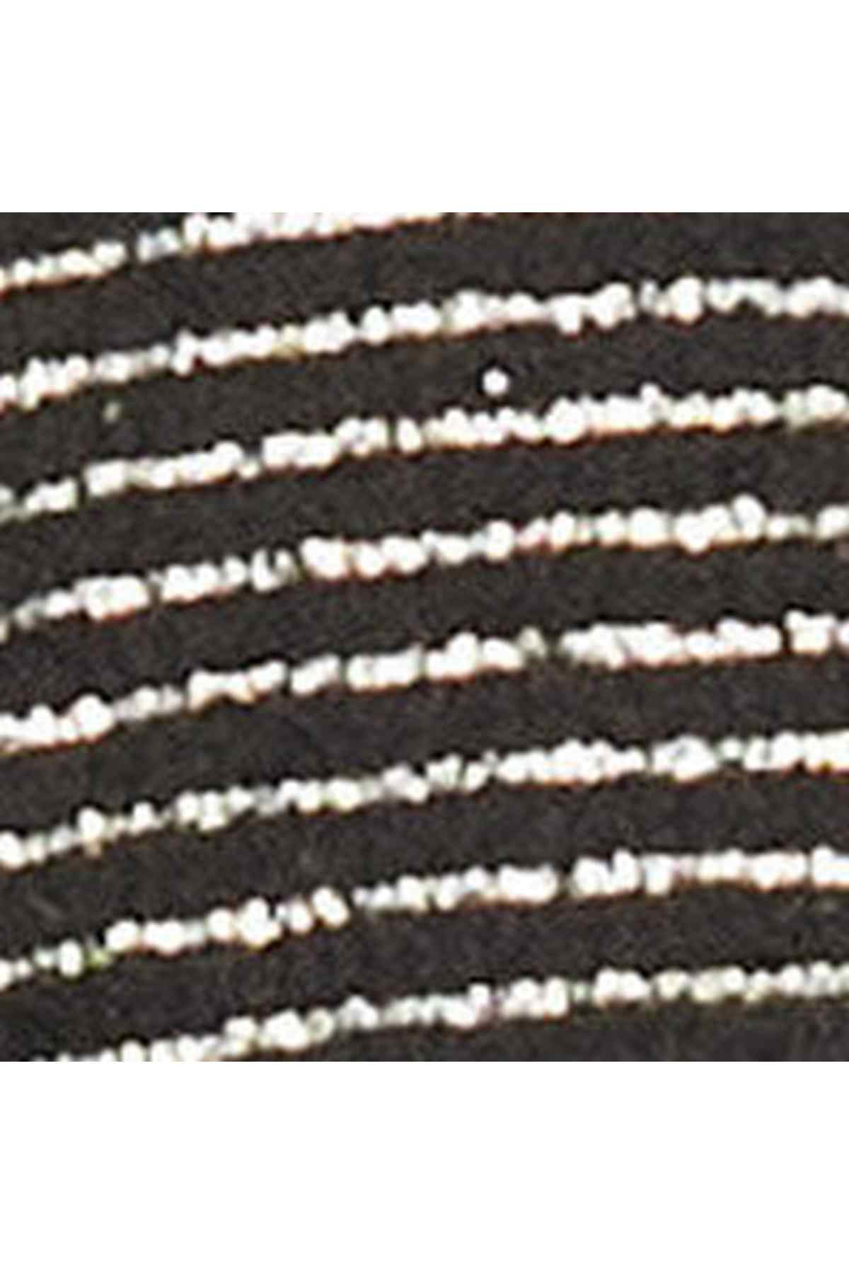 Women'secret striped slipper fabric close-up, dark grey with thin light threads