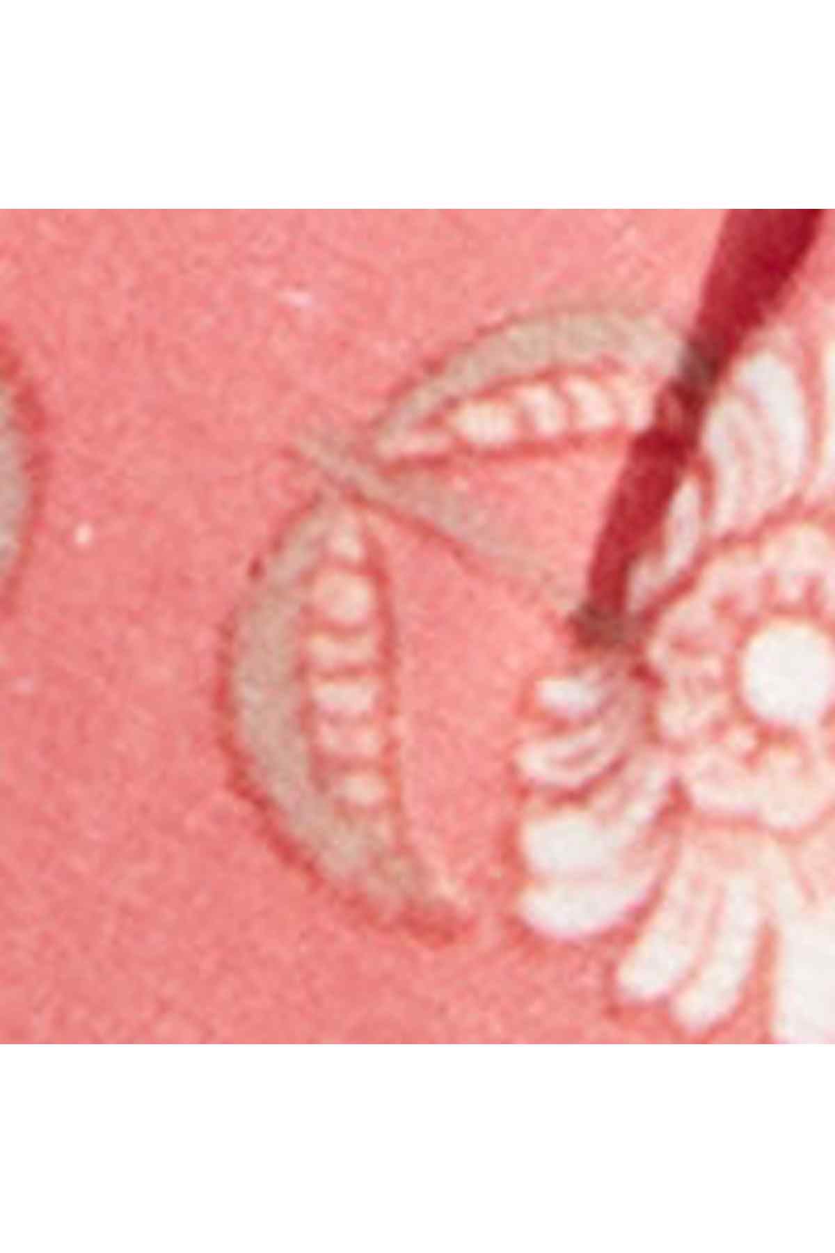 Women'secret pink floral print fabric on sandal strap