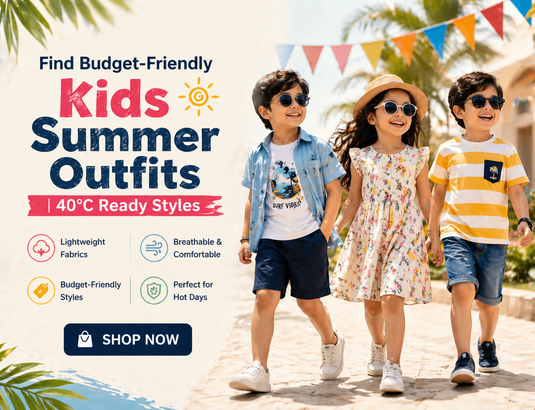 Find Budget-Friendly Kids Summer Outfits | 40°C Ready Styles