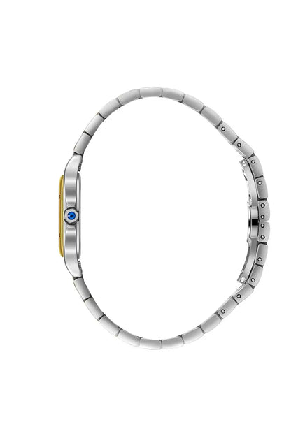 BHPC two-tone watch band with silver and gold links, side lugs visible
