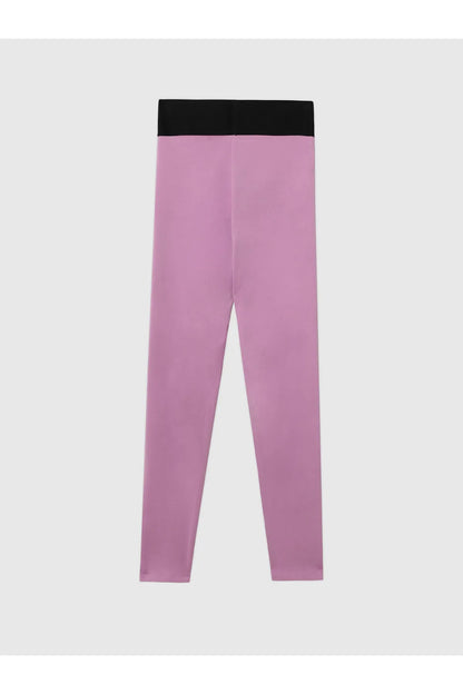 Purple boxer briefs with elastic waistband and straight leg fit