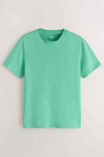 Mint green crew-neck T-shirt with NEXT logo
