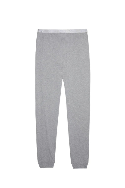 Diesel light grey sweatpants with elastic cuffs and drawstring waist