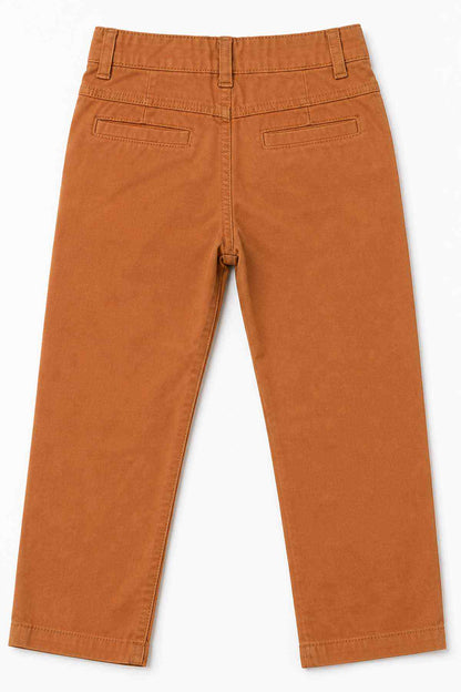 BABYSHOP orange kids pants with belt loops and two front pocket openings