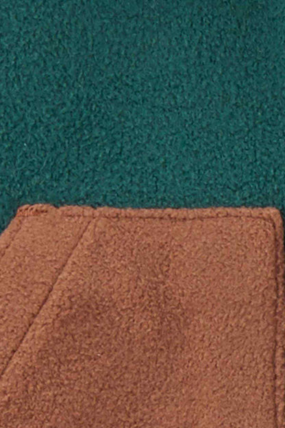Carter's brown pocket detail on textured zip vest