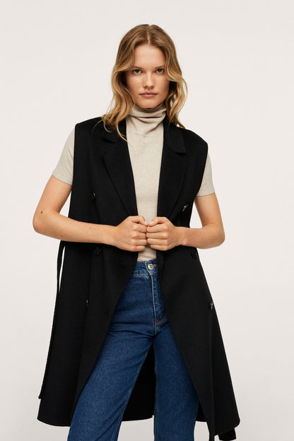Light pastel gray short-sleeve turtleneck knit top, front view