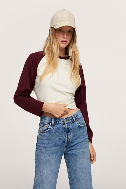 Medium-blue high-rise denim jeans, front pockets and button-zip fly with belt loops