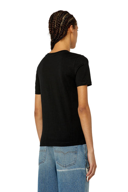 Diesel black short-sleeve T-shirt, back view