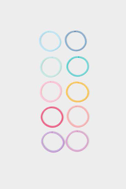 Accessorize bright multi bangle set of colorful hoop bangles