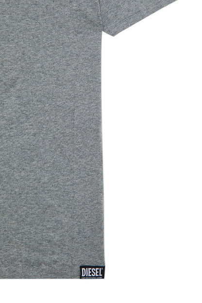 Grey T-shirt with Diesel logo hem label