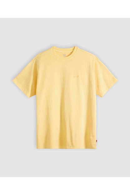 Levi's yellow short-sleeve crewneck T-shirt, front view