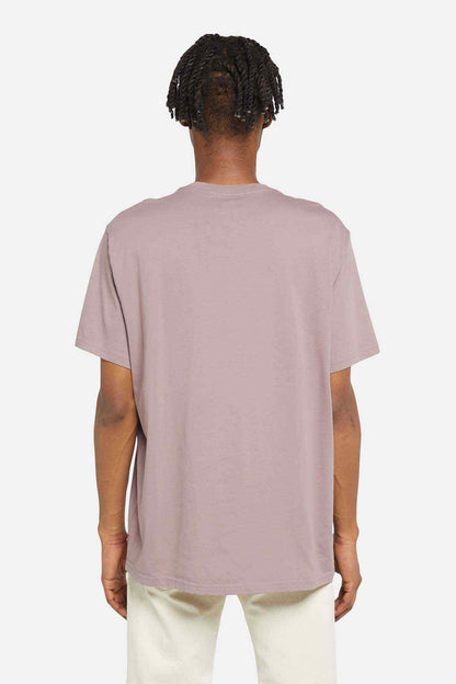 Levi's purple short-sleeve T-shirt, back view, crew neck