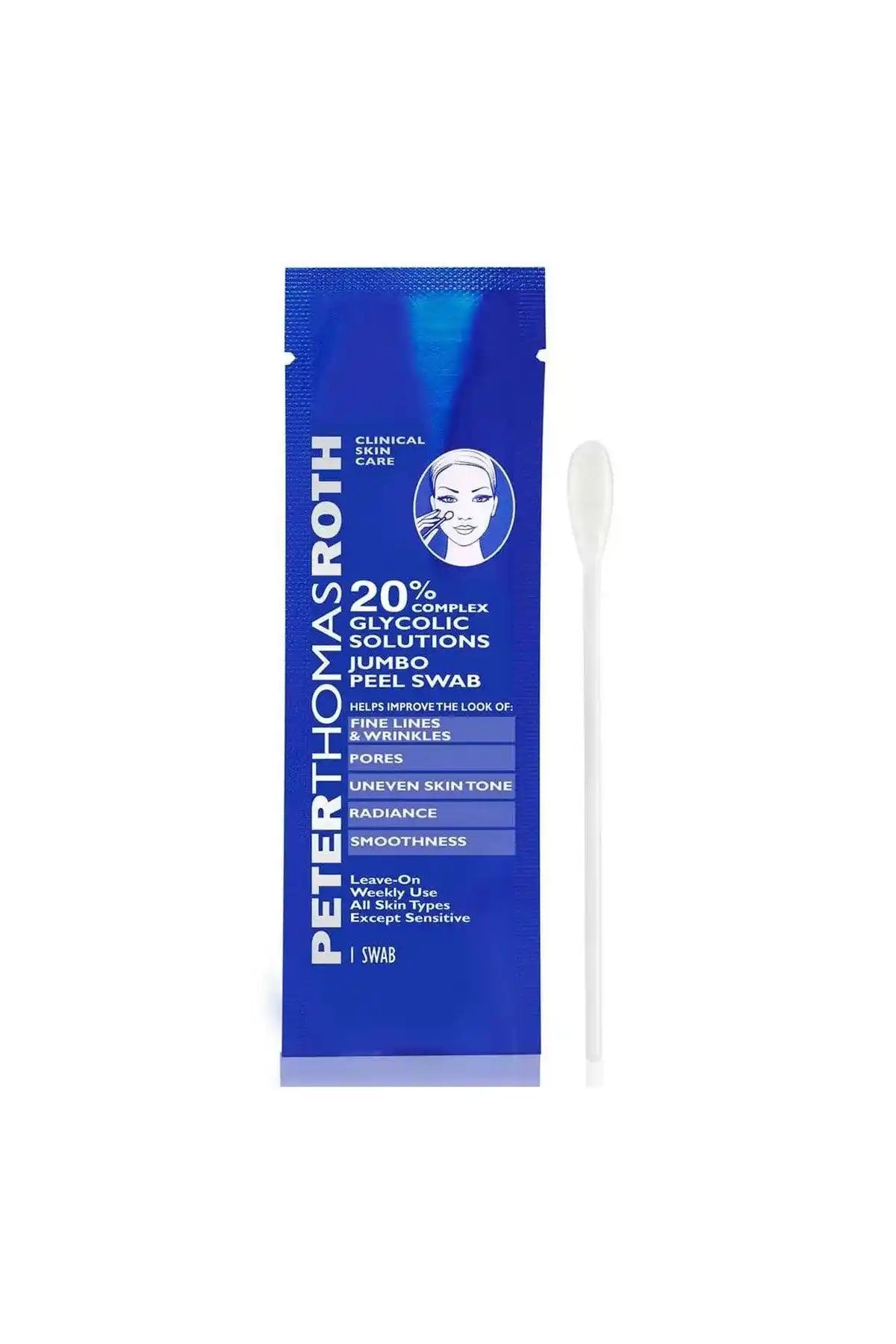 Ptr - 20% Complex Glycolic Solutions Jumbo Peel-Swab