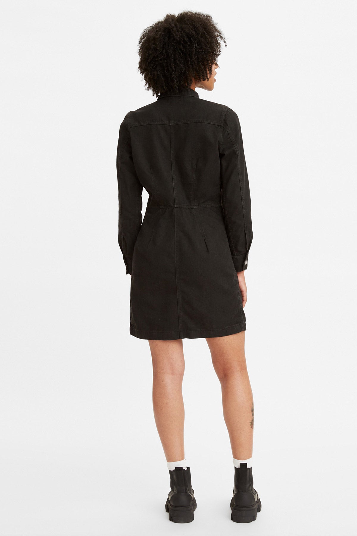 Levi black denim dress hot sale