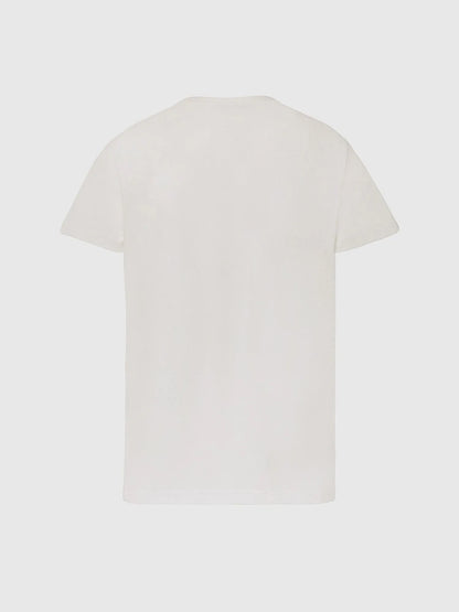 Off-white T-shirt, plain back view