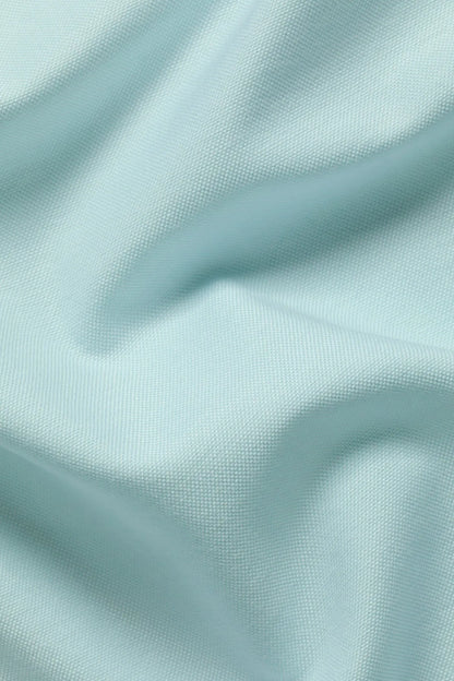 Light aqua green woven fabric texture for a short-sleeve button-up shirt