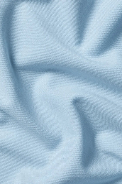 Charles Tyrwhitt light blue quarter-zip pullover fabric close-up