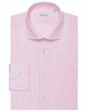 Camicissima pink gingham dress shirt with buttoned collar and cuffs