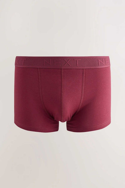 NEXT dark red boxer shorts with branded elastic waistband