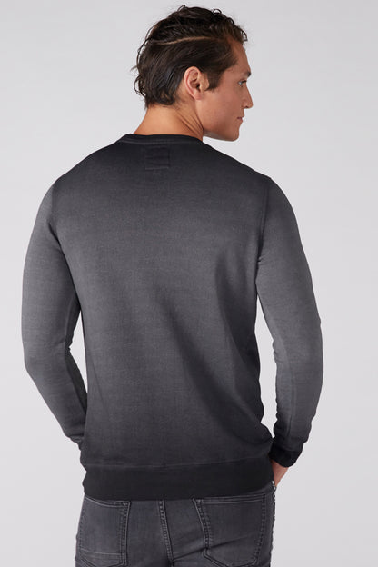 Grey Lee Cooper crewneck sweatshirt, plain back, long sleeves