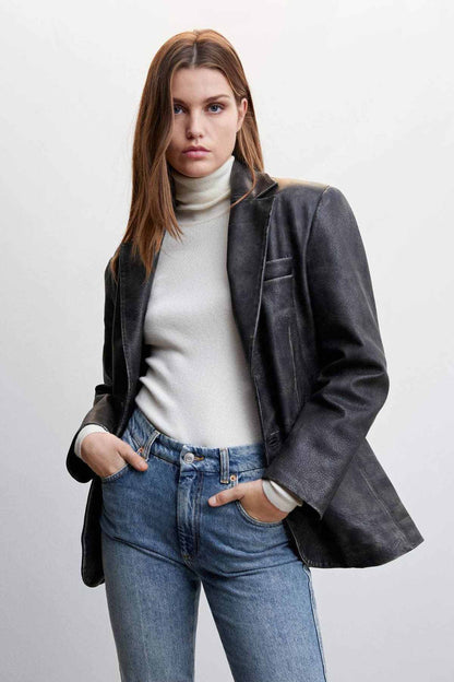 Mango dark vintage blue jeans, mid-rise, wide leg with front pockets