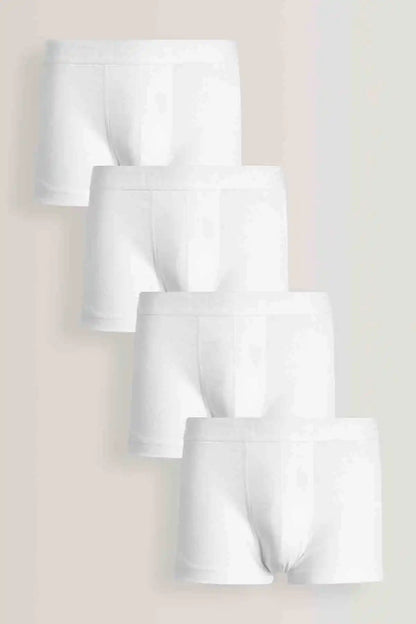White boxer briefs multipack with four folded pairs