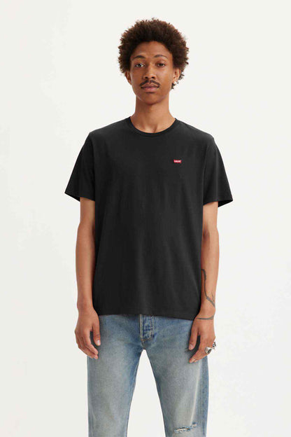 Levi's black crew-neck T-shirt with small chest logo