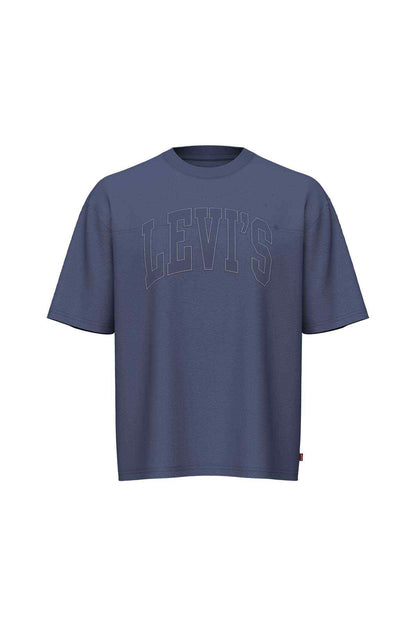 Levi's blue crew-neck T-shirt with front logo print