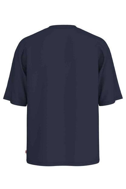 Levi's dark blue crew-neck T-shirt, back view with small logo