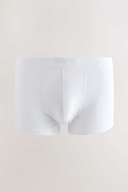 NEXT white boxer shorts with branded elastic waistband